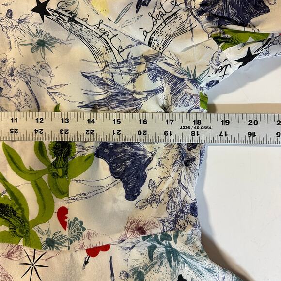 5 a' 7 Cinq a' sept Floral Boho Silk Tunic - Picture 9 of 10
